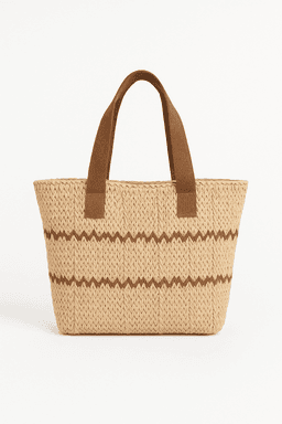 Handmade Raffia Bag | Eco Tote for Everyday Style - Beige thumbnail 1