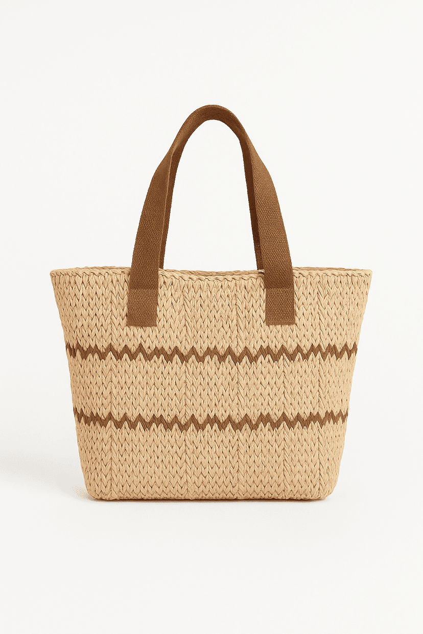 Handmade Raffia Bag | Eco Tote for Everyday Style - Beige
