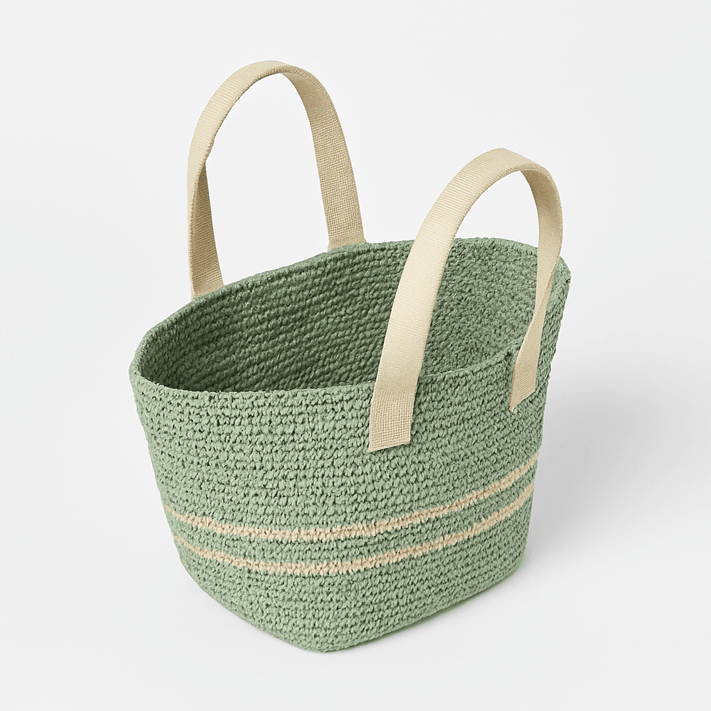 Handmade Raffia Bag | Eco Tote for Everyday Style - Green - Image 1