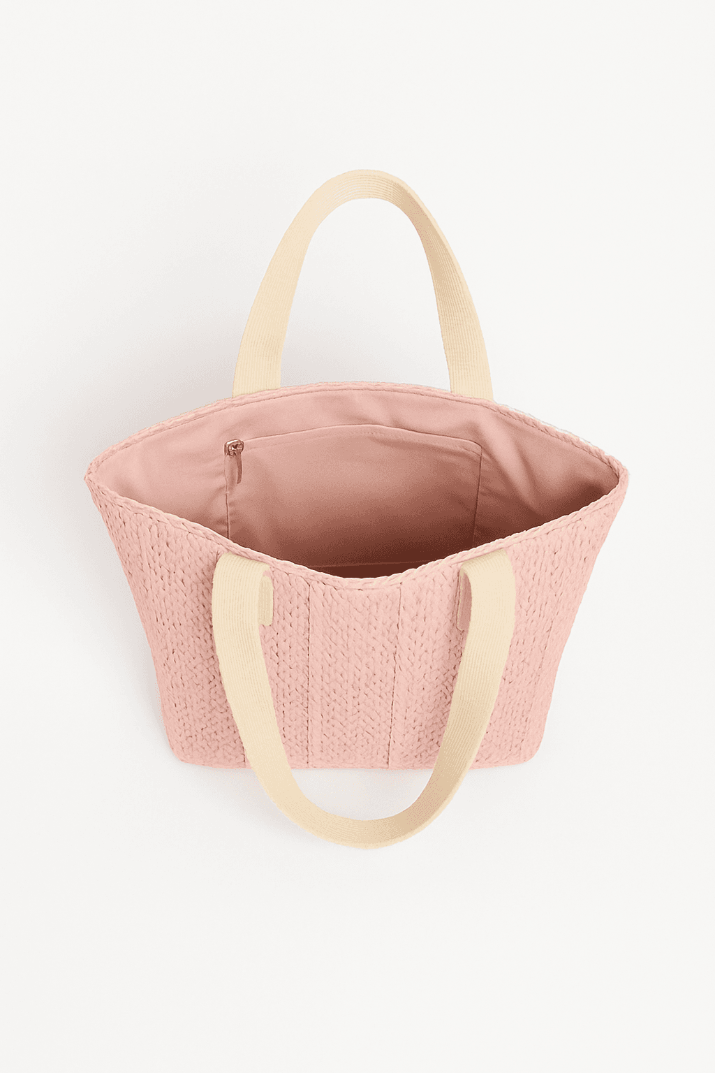 Handmade Raffia Bag | Eco Tote for Everyday Style - Pink - Image 1