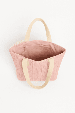 Handmade Raffia Bag | Eco Tote for Everyday Style - Pink thumbnail 1