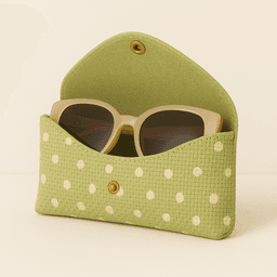 Raffia Sunglass Case | Handmade Eco Protection - Green thumbnail 3
