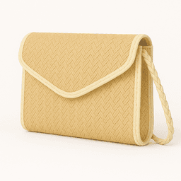 Raffia Wallet | Handmade Eco-Friendly Accessory - Beige thumbnail 3